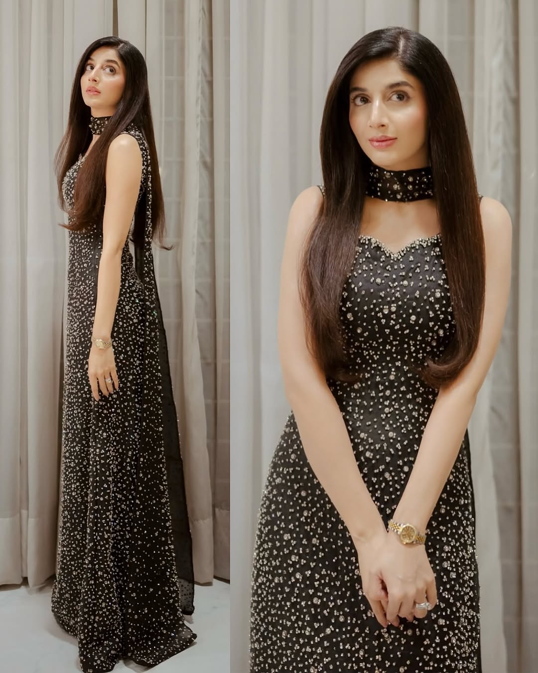 Mawra in Midnight Black